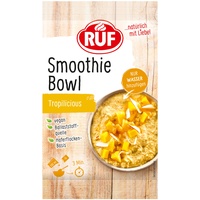 RUF Smoothie Bowl Tropilicious, Frühstücks-Snack auf Haferflocken-Basis mit Mango & Maracuja, einfache & schnelle Zubereitung, vegan, 1 x 50g Beutel