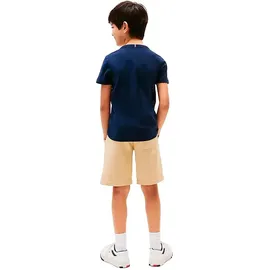 Tommy Hilfiger Kids Tommy Hilfiger T-Shirt CURVED HILFIGER GRAPHIC TEE SS für Kinder bis 16 Jahre, großer Logo-Print blau 140 (10J)