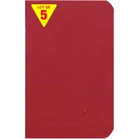 Clairefontaine 5x Age Bag, Notizbuch geheftet, 9x14 cm, 48