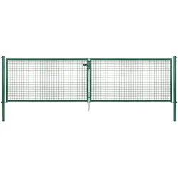 Gust. Alberts GmbH & Co. KG Gartentor zweiflügelig grün RAL 6005, 4.000 mm x 1.000 mm