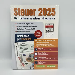 Aldi Steuer Software Einkommensteuer 2025 Download Code (ohne CD) Neuware OVP