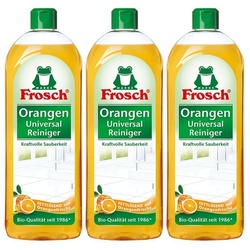 FROSCH 3x Frosch Orangen Universal Reiniger 750 ml Allzweckreiniger