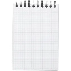 Rhodia 5x Notepad Rhodiactive A6, Spiralblock, 80 Blatt kariert 90g - Schwarz 13920C