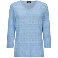 GOLDNER Rundhalspullover Blau 19