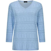 GOLDNER Rundhalspullover Blau 19