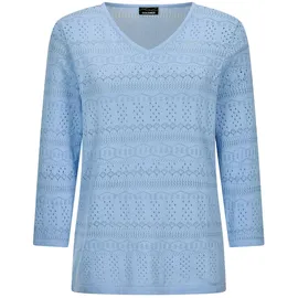 GOLDNER Rundhalspullover Blau 19