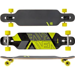 Longboard Skateboard Torex Schwarz/Kalk One Size