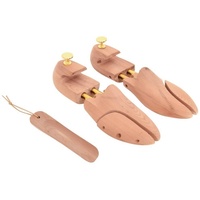 VidaXL Schuhspanner mit Schuhlöffel EU 44-45 Massivholz Zeder