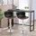 Homcom Barhocker 46 x 53,5 x 85-106 cm Schwarz
