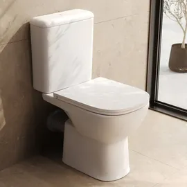 artiviana Allegro Stand-WC mit WC-Sitz Weiß