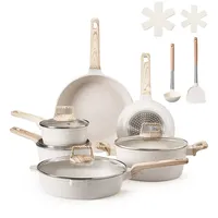 Vevor Topf-Set 17-tlg. mit Glasdeckel