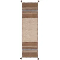 Pergamon Läufer Natur Teppich Kelim Navarro (90 x 160
