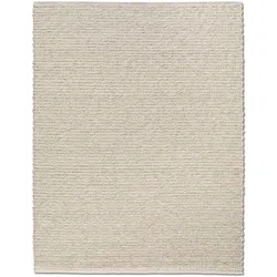 Allgäuer Teppichmanufaktur Webteppich Alpina Look 250 x 350 cm Schurwolle Beige Creme