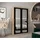 abiks möbel Schwebetürenschrank Promo 120 x 200 x 62 cm Schwarz