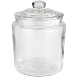 APS CLASSIC Glasdose mit Deckel, Aufbewahrungsglas inkl. Glasdeckel mit Dichtung, Maße (Ø x H): 11,5 x 16 cm, 0,9 Liter