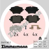 ZIMMERMANN Bremsbelagsatz, Scheibenbremse
