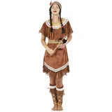 P'TIT CLOWN - Indianerin Kostüm Frau - Kostüm für Erwachsene - Perfekt für Karneval, Kostümpartys und Themenveranstaltungen - Vollständig und realistisch - Polyester (L-XL)