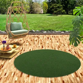 Snapstyle Kunstrasen Rasenteppich mit Noppen Kingston 133 x 133 cm Grün