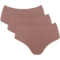 SLOGGI GO Daily Cotton Midi Slip 3 St. Braun XXL