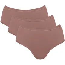 SLOGGI GO Daily Cotton Midi Slip 3 St. Braun XXL