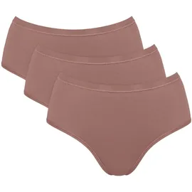 SLOGGI GO Daily Cotton Midi Slip 3 St. Braun XXL