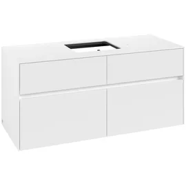 Villeroy & Boch Waschtischunterschrank 4 Auszüge 120 x 54,8 x 50 cm Weiß Matt