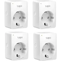 TP-Link Tapo P100 Smarte WLAN Steckdose, 4er Pack [Fernzugriff,