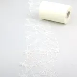 Deko AS GmbH Sizoweb Tischband Wellenschnitt weiß ca. 12,5 cm Rolle 25 Meter 64W 001-R