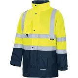 Vizwell Parka 5 in 1, Warnschutz, leuchtgelb/Marine (2XL) - XXL