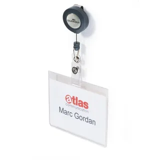 Durable 8138-19, PVC, transparent, 90 mm, 60 mm, 10 Stück