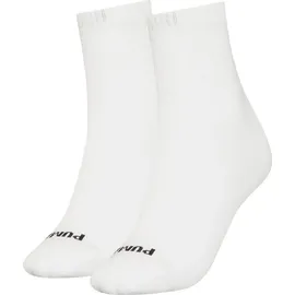 Puma Heart Logo Sneakersocken 2 Paare Weiß/Schwarz 35-38