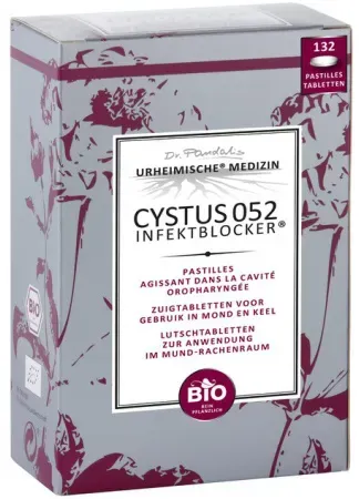 Dr. Pandalis Cystus 052 Infektionsblock Halspastillen Bio 132 Stück