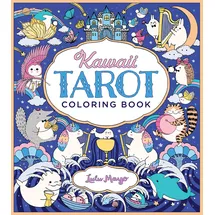 Walter Foster Publishing Kawaii Tarot Coloring Book: Color your way through the cutest of tarot cards--kawaii style!