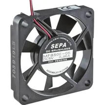 Sepa MFB50E12 Axiallüfter 12 V/DC 14.3 m3/h (L x B x H) 50 x 50 x 10 mm