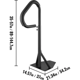 Vevor Whirlpool-Handlauf 88,9–144,8cm höhenverstellbar Spa-Geländer Whirlpool Aluminiumlegierung rostfrei korrosionsbeständig Pool Handlauf 272kg Tragfähigkeit Haltegriff Einstiegshilfe