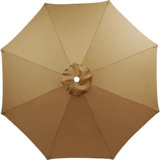 Sonnenschirm-Ersatzbezug, 8 Streben, 3M, wasserdicht, UV-beständig, Ersatzstoff, Beige