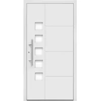 Aluminium-Haustür Moderno M520/B 110 cm x 210 cm Weiß Anschlag Links