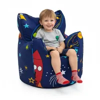 Ready Steady Bed Kinder Sessel mit füllung - Kindersessel Mädchen und Jungen Babysessel mit Abnehmbarem Bezug- Kindermöbel, Sessel kinderzimmer sitzsack Kinder (Space Boy)