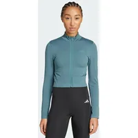 Adidas Workout Essentials Knit Reißverschlusspullover - Preloved Teal -