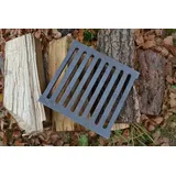 SEZAM Ofenrost 22 x 23 cm (22 x 22,8) Gusseisen Gussrost Kaminrost eckig Ascherost Kaminofen Tafelrost Rost Ofengitter Kamin