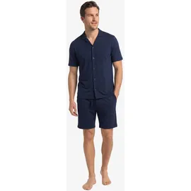 Hanro Pyjama Night & Day Blau M