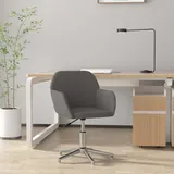vidaXL Bürostuhl Drehbar Hellgrau Stoff