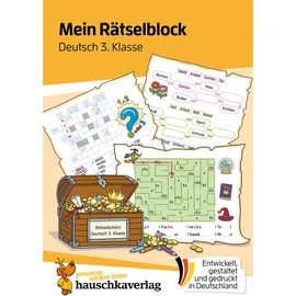 Hauschka-Verlag Mein Rätselblock Deutsch 3. Klasse