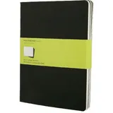 Moleskine Notizheft Cahier XL 19x25cm 3er Pack blanko Schwarz