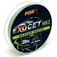 Fox Exocet MK2 Marker Braid 0,18mm 9,07kg 300m Green