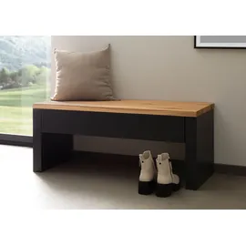 MASSIVMOEBEL24.DE Sitzbank Wildeiche Natur lackiert/geölt 110 x 42 x 45 cm