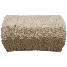Stylebreaker 2-Farbiges Ombré Strick Stirnband Beige/Braun