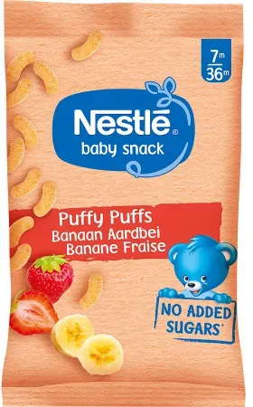 Nestlé Baby Snack Puffy Puffs Erdbeer Banane 28g
