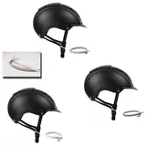 Casco Reithelm MISTRALL-1 schwarz Swarovski Edition schwarz-Chrome M (56-58cm)