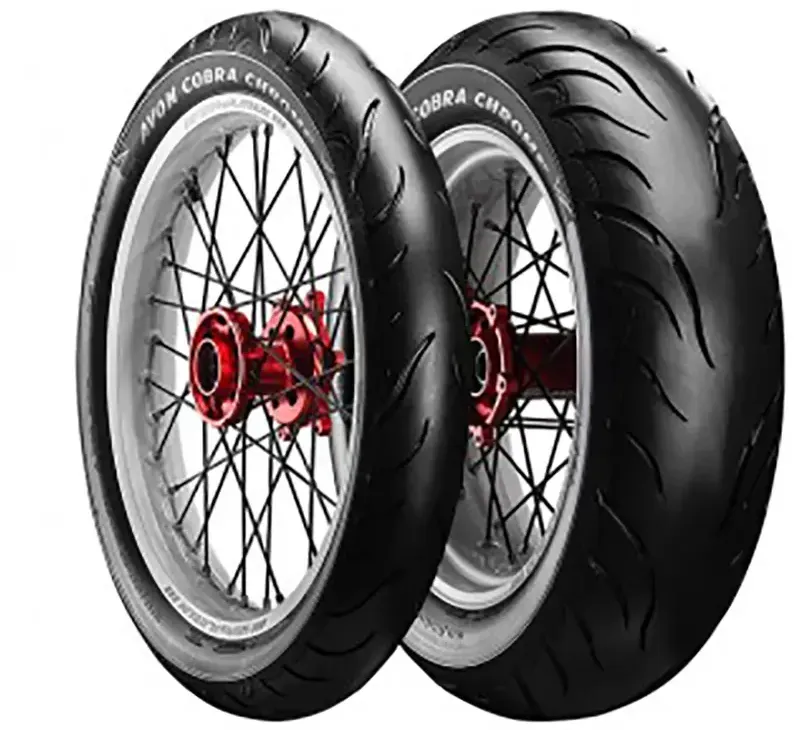 Avon Cobra Chrome 63h Tl Vorderreifen Für Die Straße - Black - 130 / 70 - R18
